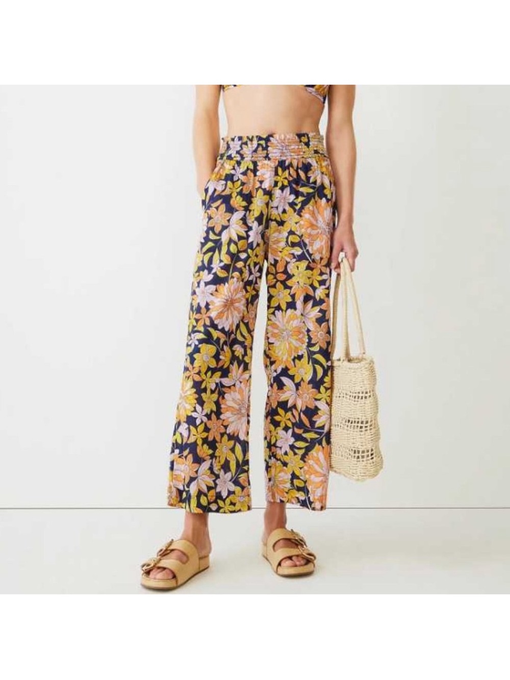 J Crew relaxed pull on beach pant in Dusk Floral Size Medium
